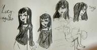2016 aged_up artist:tallgirl114 character:lucy_loud dialogue sketch solo text // 564x292 // 35.1KB
