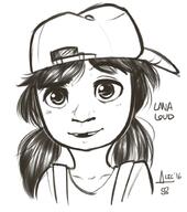 2016 black_and_white character:lana_loud solo text // 891x1008 // 516KB