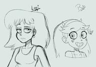 2016 artist:recovermagic character:lori_loud character:star_butterfly crossover sketch star_vs_the_forces_of_evil text // 1280x896 // 156KB