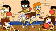 2023 artist:chimafan1 ball character:anderson character:chandler_mccann character:clyde_mcbride character:lincoln_loud character:lynn_loud character:maddie character:pablo character:taylor group looking_at_another school smiling throwing // 1920x1080 // 431.4KB