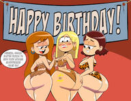 amazonian artist:ck-draws-stuff ass birthday blushing breasts character:becca_chang character:thicc_qt commission commissioner:aonp0001 dialogue half-closed_eyes olivia_collins open_mouth raised_eyebrow smiling spanking tagme text // 1623x1250 // 570.8KB
