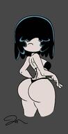 2020 aged_up artist:jose-miranda ass bikini character:lucy_loud edit frowning looking_at_viewer looking_back rear_view sketch solo swimsuit tagme thick_thighs wide_hips // 817x1600 // 64KB