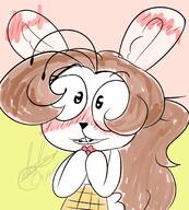 2021 artist:jishushiken blushing character:luan_loud heart_eyes rabbit rabbit_louds solo // 1848x2048 // 345.9KB
