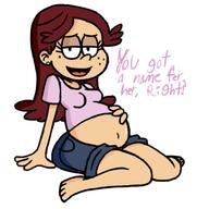 2017 arm_support artist:getinmydamnbox background_character character:mama_qt coloring dialogue half-closed_eyes hand_on_belly looking_at_viewer pregnant sitting smiling solo talking_to_viewer // 420x420 // 85KB