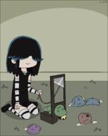2016 artist:lioxdz character:lucy_loud doll on_knees smiling solo // 1169x1463 // 58KB