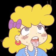 2017 ahegao artist:phee character:lincoln_loud crossdressing ohayou solo transparent_background // 816x816 // 192KB