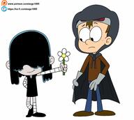 character:lucy_loud flower ocs_only original_character smile solo // 3415x3058 // 389KB