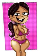 aged_up artist:franmontelongo98 artist_request big_breasts bikini character:ronnie_anne_santiago freckles looking_at_viewer open_mouth smiling solo swimsuit thick_thighs // 4200x5826 // 9.8MB