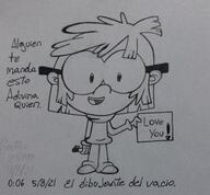 2021 character:lisa_loud holding_object holding_sign looking_at_viewer sign smiling solo spanish text // 1969x1827 // 852.4KB