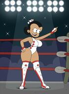 big_breasts character:maria_santiago leotard nurse tagme thick_thighs wrestling // 545x749 // 89.2KB