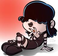 2016 artist:cueart character:lucy_loud cigarette solo // 750x720 // 237KB