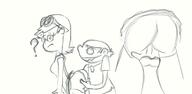 2017 ? artist:tmntfan85 ass character:leni_loud character:lincoln_loud confused dress_lift fingering frowning grin grope hand_on_ass lenicoln panties sketch skirt_lift smiling underwear // 1240x604 // 278KB