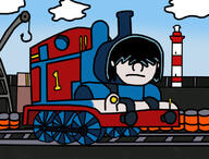 2017 artist:dawnfiend character:lucy_loud coloring colorist:emeritus objectification parody solo thomas_and_friends train // 741x563 // 246KB