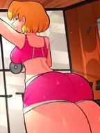 artist:arkeus16 character:lori_loud exercise gym_clothes looking_back rear_view smiling solo tagme // 600x800 // 52KB
