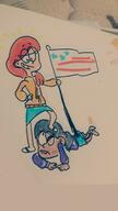2016 american_flag artist:pyg character:ronnie_anne_santiago flag photo proto_ronnie prototype_design square_crossover // 1717x3052 // 484.9KB