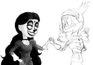 2016 artist_request book_of_life character:lincoln_loud character:ronnie_anne_santiago cosplay dia_de_los_muertos parody ronniecoln sketch wip // 1325x931 // 233.6KB