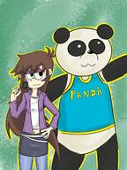 2019 artist:kdanrdn character:lincoln_loud character:lyra_loud clover costume fanfiction fanfiction:reunion original_character panda sin_kids // 540x720 // 66KB