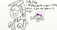 2016 character:leni_loud character:lily_loud dialogue sketch text // 1366x728 // 117KB