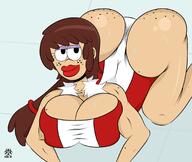 aged_up artist:hazardoart ass_up big_ass big_breasts character:lynn_loud leotard solo source_request the_strong_suit // 2048x1733 // 183KB
