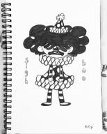 2016 artist:choltdraws character:lucy_loud clown inktober photo solo text // 1024x1280 // 272KB