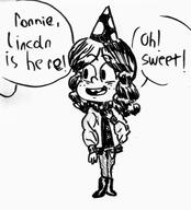 2016 artist:lecoreco birthday character:ronnie_anne_santiago dialogue party party_hat solo text // 1280x1415 // 318.6KB