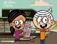 2022 artist:mirrormation63 character:lincoln_loud character:ronnie_anne_santiago flippies holding_beverage ronniecoln // 1399x1068 // 178KB