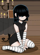 2022 aged_up artist:sonson-sensei character:lucy_loud on_knees sitting solo thigh_highs // 2822x3852 // 4.8MB
