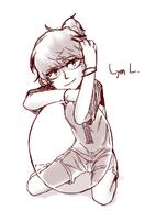 2016 character:lynn_loud coloring looking_at_viewer on_knees oon_knees smiling solo text // 500x728 // 175.7KB