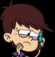 2016 character:luna_loud frowning hand_on_cheek holding_object phone sad solo transparent_background vector_art // 1280x1320 // 253.3KB