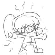 2017 angry artist:lioxdz character:lynn_loud chibi frowning raised_arms sketch solo // 455x456 // 62KB