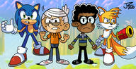 2020 angry artist:jake-zubrod character:clyde_mcbride character:lincoln_loud character:sonic_the_hedgehog character:tails_the_fox crossover sonic_the_hedgehog // 1280x654 // 203KB