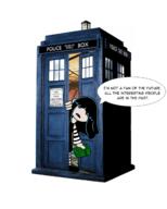 artist:jumpjump book character:lucy_loud crossover dialogue dr.who holding_object looking_at_viewer talking_to_viewer // 1024x1280 // 800KB