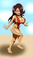 beach big_breasts character:taylor running sling_bikini solo tagme // 2478x4357 // 2.4MB