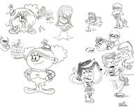2016 artist:baryl character:giggles character:haiku character:luna_loud character:polly_pain character:tabby dracula group lamp objectification sketch style_parody text the_simpsons // 1000x800 // 432KB