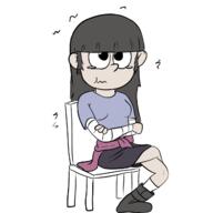 2016 artist:vinnietwotoes chair character:maggie comic holding_laugh laughing sitting solo tears // 1280x1280 // 287KB