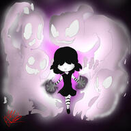 artist:kefy_redstar character:lucy_loud ghost magic // 800x800 // 59.5KB