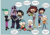 amphibia artist_request character:amity_blight character:anne_boonchuy character:hilda character:lauryn_loud character:lincoln_loud character:luz_noceda character:marcy_wu crossover dialogue hilda love_child sidcoln the_owl_house // 3544x2500 // 718KB
