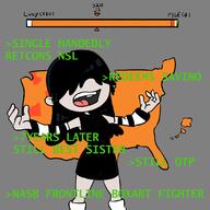 2023 artist:sl0th character:lucy_loud jeb! map meme meta open_mouth solo text // 1100x1100 // 213KB
