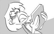 2016 character:lori_loud holding_object looking_down official_art open_mouth phone reaction_image sketch storyboard unusual_pupils // 274x171 // 37.8KB