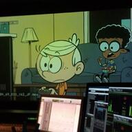 2017 behind_the_scenes character:clyde_mcbride character:lincoln_loud couch eating food open_mouth photo screenshot:kick_the_bucket_list solo tv tv_remote // 1080x1080 // 74KB