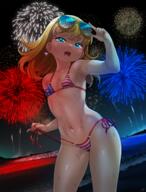 american_flag_bikini artist:born-to-die bikini blushing character:lola_loud looking_at_viewer open_mouth solo // 2081x2745 // 4.1MB