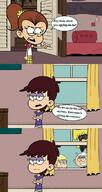 2024 arms_crossed artist:painfulhail character:astrid character:lincoln_loud character:lori_loud character:luan_loud character:luna_loud comic crossover dialogue hand_on_hip parody pokemon the_amazing_world_of_gumball // 640x1200 // 91KB
