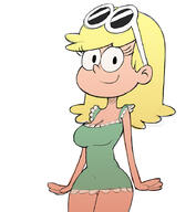 2016 character:leni_loud looking_at_viewer smiling solo upskirt // 828x900 // 251.4KB