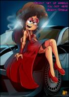 aged_up alternate_universe artist:ruhisu car character:ronnie_anne_santiago dialogue dress feather_boa half-closed_eyes high_heels looking_at_viewer sitting smoking talking_to_viewer upskirt // 1415x2000 // 1.8MB