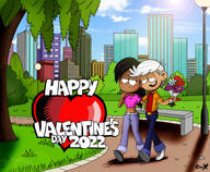 2022 alternate_outfit artist:eddyx character:lincoln_loud character:ronnie_anne_santiago flowers heart holiday ronniecoln valentine's_day // 3979x3283 // 13MB