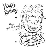 2016 artist:dipper birthday character:leni_loud dialogue solo text // 560x535 // 137KB