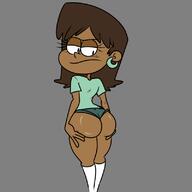 2022 artist:sl0th ass ass_grab background_character blushing frowning half-closed_eyes hands_on_ass oil short_shorts solo tagme thick_thighs wide_hips // 800x800 // 96.0KB