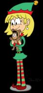 2016 character:bobby_santiago character:lori_loud christmas doll solo transparent_background // 780x1680 // 301KB