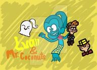2016 artist:artistvicktor character:luan_loud character:mr._coconuts ghost monster_girl solo text // 400x290 // 50.1KB