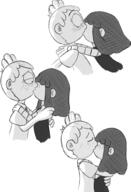 2016 artist:jumpjump character:lincoln_loud character:lucy_loud comic comic:the_loud_comic eyes_closed half-closed_eyes hug kiss looking_at_another lucycoln sketch text // 1300x1900 // 903.4KB